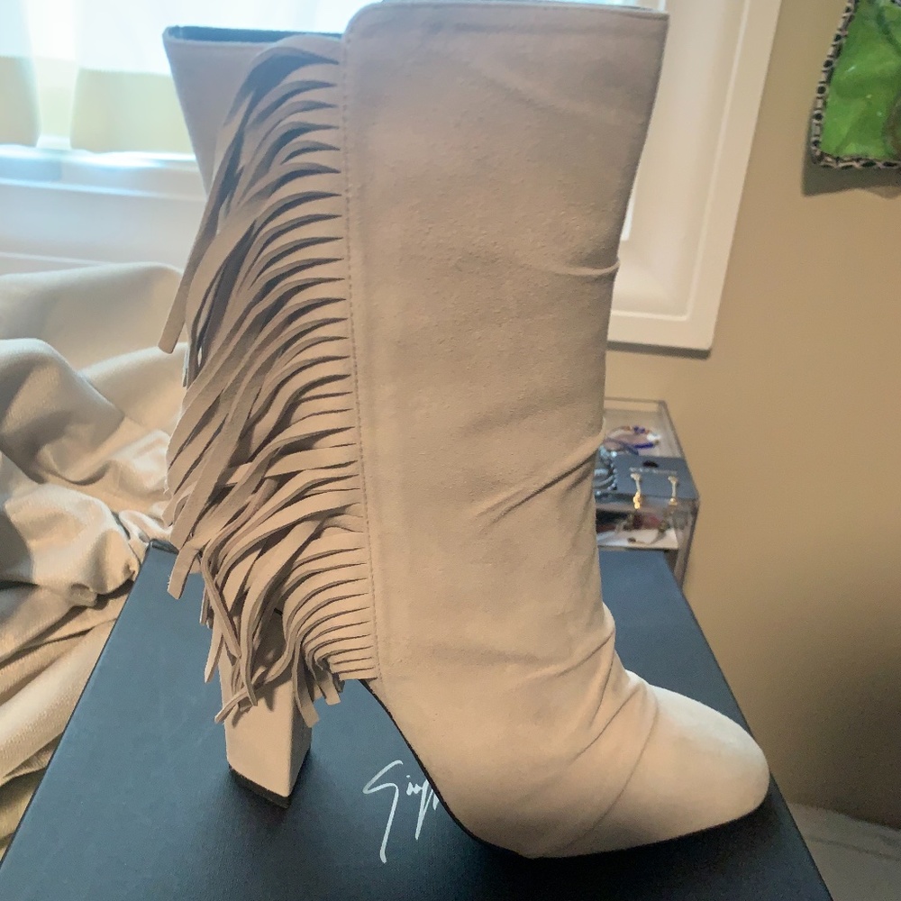 Giuseppe zanotti fringe boot